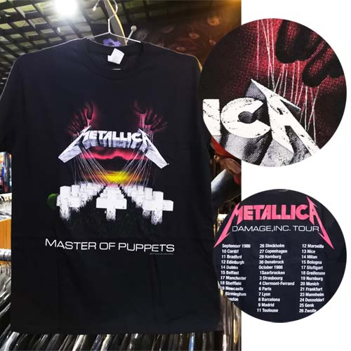 METALLICA 官方原版 Master of Puppets 背面 Damage Inc. Tour 86 (TS-S)